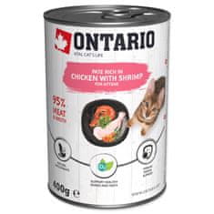 Ontario Konzerva Kitten kuře s krevetami, paté 400g