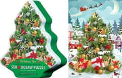 EuroGraphics Puzzle v plechové krabičce Vánoční stromeček 550 dílků