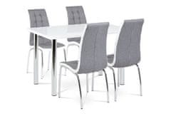 Autronic Moderní jídelní židle Jídelní židle látka šedá / chrom (DCL-420 GREY2)