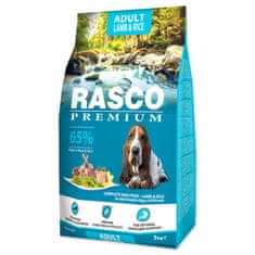 RASCO Krmivo Premium Adult jehněčí s rýží 3kg