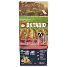 Ontario Krmivo Puppy & Junior Large Chicken & Potatoes 12kg