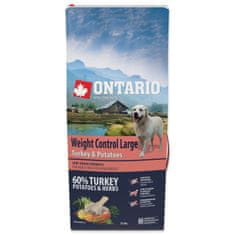 Ontario Krmivo Large Weight Control Turkey & Potatoes 12kg