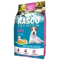 RASCO Krmivo Premium Adult Mini kuře s rýží 7kg