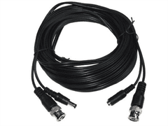 sapro Kabel pro kamery. Konektory BNC+DC 2,1/5,5, 25m