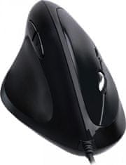 4DAVE Adesso iMouse E7 /pro leváky/ drátová herní myš/ vertikální ergo/ optická/ programovatelná/ nastavení hmotnosti/ 400-640