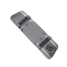 HURTEL Autovideorekordér Full HD G-senzor do zpětného zrcátka s šedou couvací kamerou