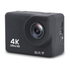 Sportovní kamera 4K Full HD Wi-Fi 16Mpx vodotěsná širokoúhlá + příslušenství černé