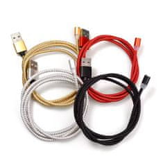 IZMAEL USB nabíjecí kabel 3v1 s magnetickými koncovkami-Červená KP30704
