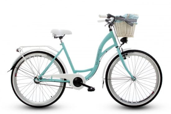 Goetze BLUEBERRY dámské jízdní kolo, kola 28”, výška 160-185 cm, 3-rychlostní, modré