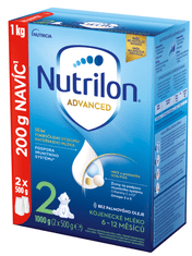 2 Advanced pokračovací kojenecké mléko 1 kg, 6+