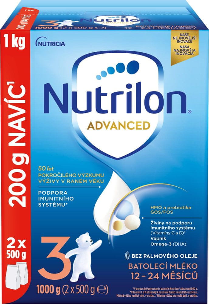Levně Nutrilon 3 Advanced batolecí mléko 1 kg, 12+