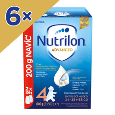 Nutrilon 4 Advanced batolecí mléko 6x 1 kg, 24+