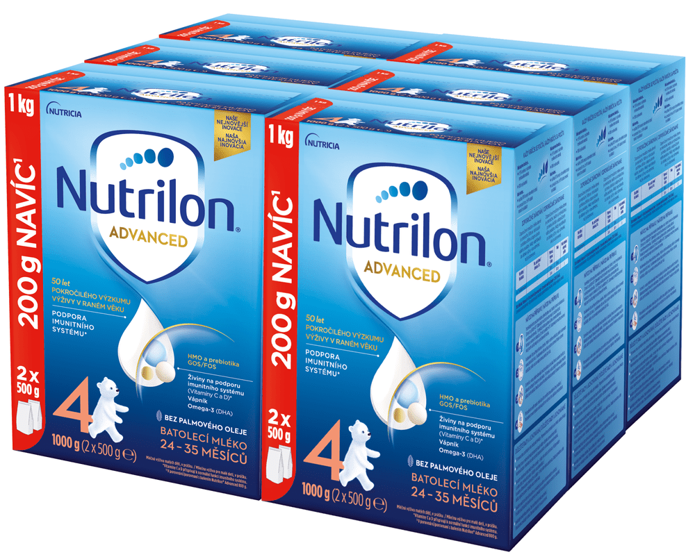 Levně Nutrilon 4 Advanced batolecí mléko 6x 1 kg, 24+