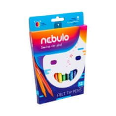 NEBULO Nebulo Fixy sada 12 různých barev..