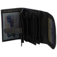 Delami Sympatická menší dámská kožená peněženka Kety, černá