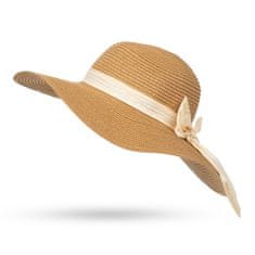 Aleszale Dámský slaměný klobouk na léto, pastel - Hnědý