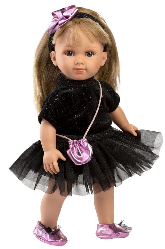 Levně Llorens 53553 ELENA - realistická panenka s měkkým látkovým tělem - 35 cm