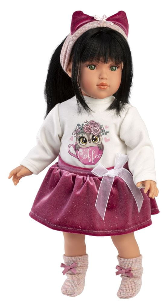 Levně Llorens 54048 GRETA - realistická panenka s měkkým látkovým tělem - 40 cm