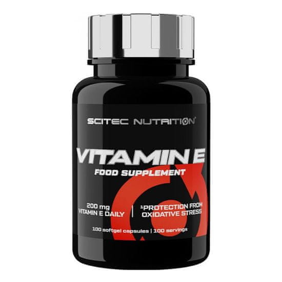 Scitec Nutrition Vitamín E, 100 kapslí