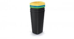 Prosperplast Odpadkový koš COMPACTA Q DROP SET, 3x25l