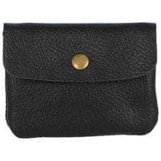 Delami Vera Pelle Malá kožená barevná peněženka do každé kabelky, Simone D28 černá