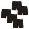 5PACK pánské boxerky bezešvé bambusové černé (5NDTB001S) - velikost XL