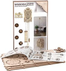 Wooden city 3D puzzle Královské hodiny 126 dílů