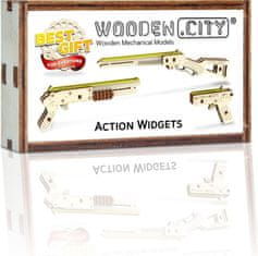 Wooden city 3D puzzle mini sada Widgets: Akce 30 dílků