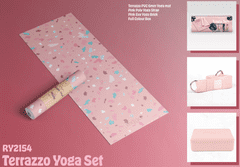 Yoga Design Lab Sada Na Jógu Myga Terrazzo Yoga Set: Podložka, Kostka, Popruh