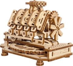 Wooden city 3D puzzle Motor V8, 200 dílů