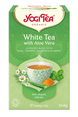 Yoga Design Lab Čaj Yogi Tea White Tea With Aloe Vera - Bílý S Aloe Vera (17X1,8G)