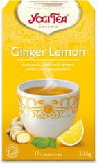 Yoga Design Lab Čaj Yogi Tea Ginger Lemon - Zázvorovo-Citronový (17X1,8G)