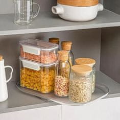 HOME & MARKER® Rotační Organizér do lednice, Rotáční Podnos, Kuchyňský organizér (35 x 26 x 3,5 cm) | SPINTRAY