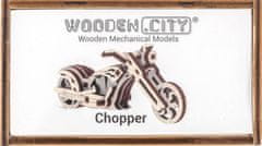 Wooden city 3D puzzle mini Widgets: Chopper 22 dílků