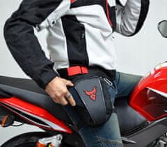 Korbi Motocyklová taška na nohu Motocentric černo-červená
