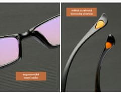 Tom Martin Dioptrické čtecí brýle OPTIC, černé, +2,50 GLA101