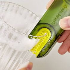 HomeLife Čisticí kartáček na lahve 3v1 zelený, samostatně