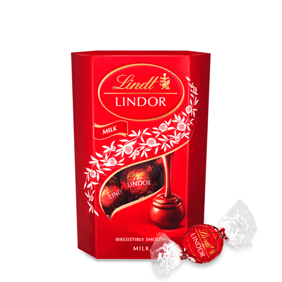 LINDT LINDOR pralinky Mléčná čokoláda 50g