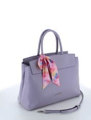 Marina Galanti handbag Květa – kabelka do ruky se zadní kapsou v lila s ozdobnou stuhou