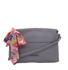 Marina Galanti crossbody bag Květa – kabelka přes tělo v lila s ozdobnou stuhou
