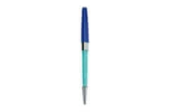 INTEREST Pero kuličkové Krystal 0,7mm + pvc dárkový box. Barva modrá.