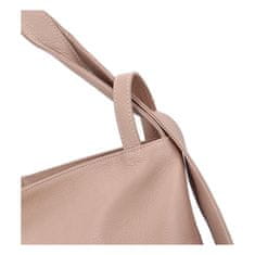 Delami Vera Pelle Stylový kožený kabelko-batoh Vanessa, růžová
