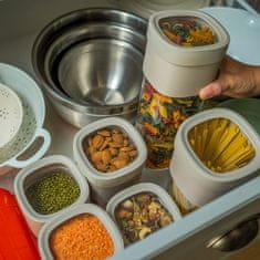 Lékué Nádoba na skladování suchých potravin Flip Storage M Tyrkysová