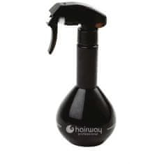 HAIRWAY Plastová láhev Hairway s rozprašovačem, černá, 300 ml