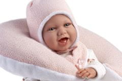 Llorens 74104 New Born - realistická panenka miminko se zvuky a měkkým látkovým tělem - 42 cm