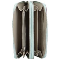 DIANA & CO Trendy dámská peněženka na zip Teora, světle modrá