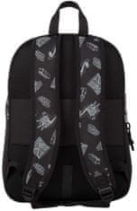 CurePink Školní batoh Fortnite: Dark Black (objem 27 litrů|32 x 42 x 20 cm) černá tkanina