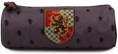 CurePink Školní penál na psací potřeby Harry Potter: Nebelvírský erb (22 x 8 x 8 cm)