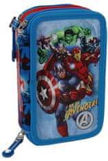 CurePink Školní pouzdro Marvel|Avengers: Heroes (13 x 20 x 6 cm)