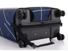 T-class® Obal na kufr (modrá s čárami), Velikost: L - 60 x 40 x 25 cm